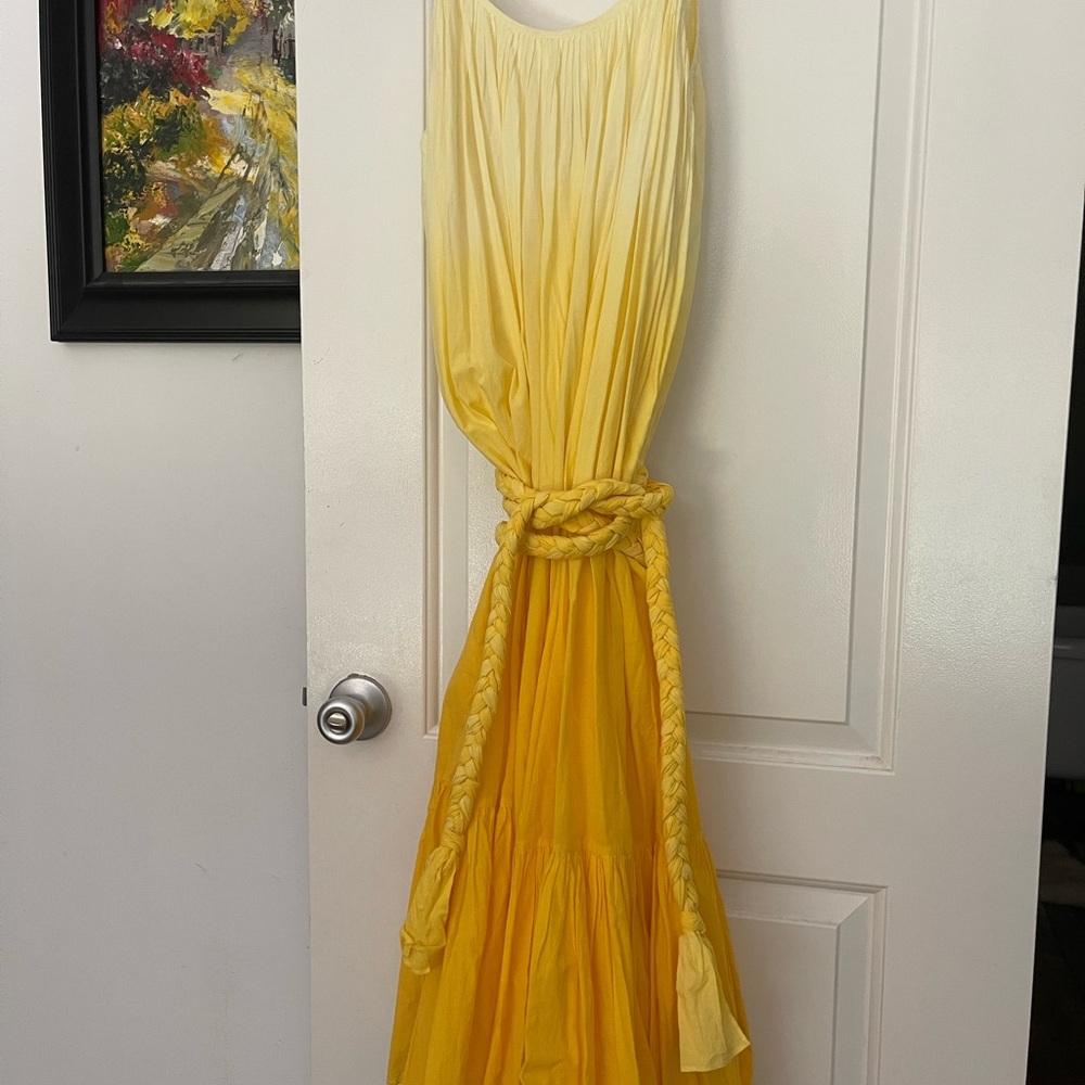 Rhode yellow ombré dress size S